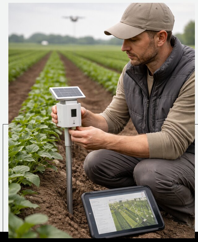 IoT мониторинг сельскохозяйственных полей и контроля в Александрове